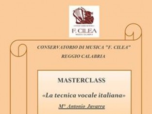 Masterclass Conservatorio "F. Cilea" 8-9 Ottobre 2016